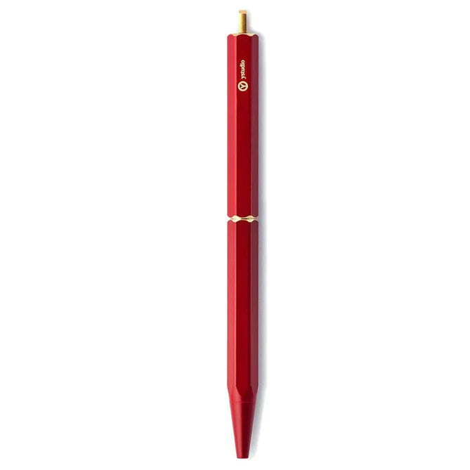 YSTUDIO Classic Revolve Portable Ballpoint Pen - Brassing Red