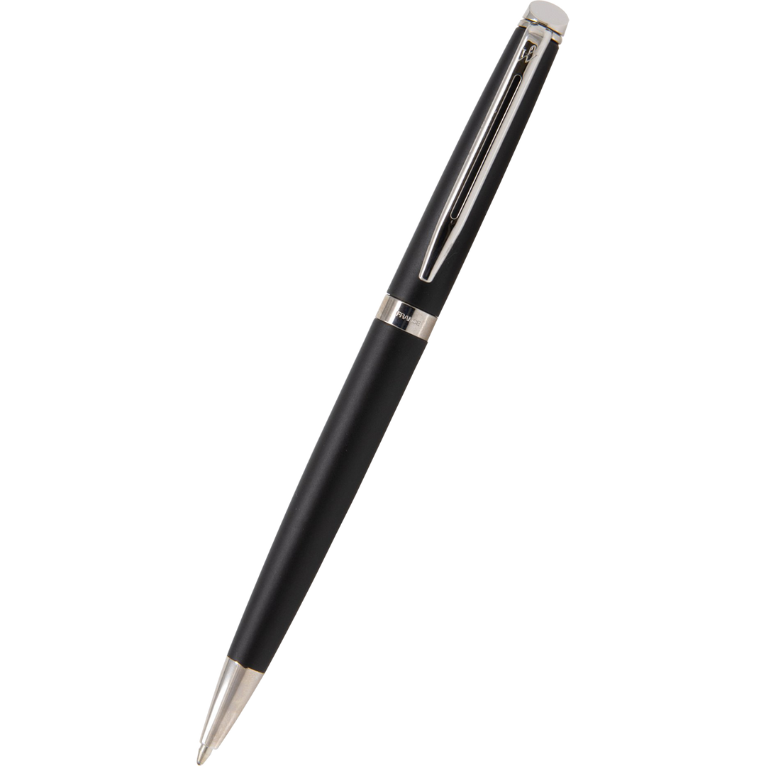 Waterman Hemisphere Matt Black Chrome Trim Ballpoint Pen