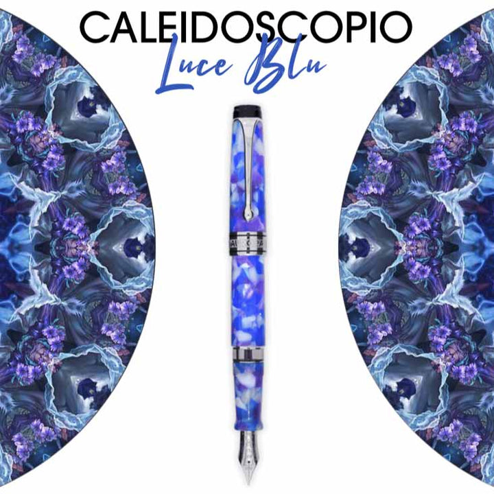 Aurora Optima Caleidoscopio Blu Fountain Pen