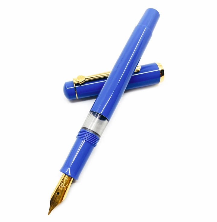 Scrikss 419 Fountain Pen Blue GT Piston Filler