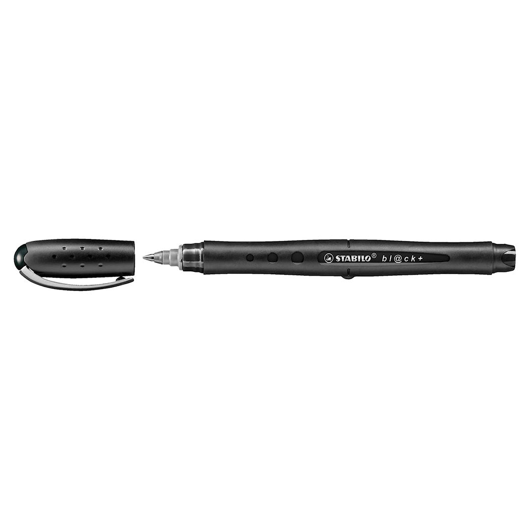 Stabilo Bl@ck Fine Tip 0.3mm Rollerball Pen (Pack of 10)