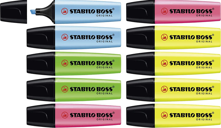 Stabilo | Boss | Highlighter | Pack Of 10 Colors