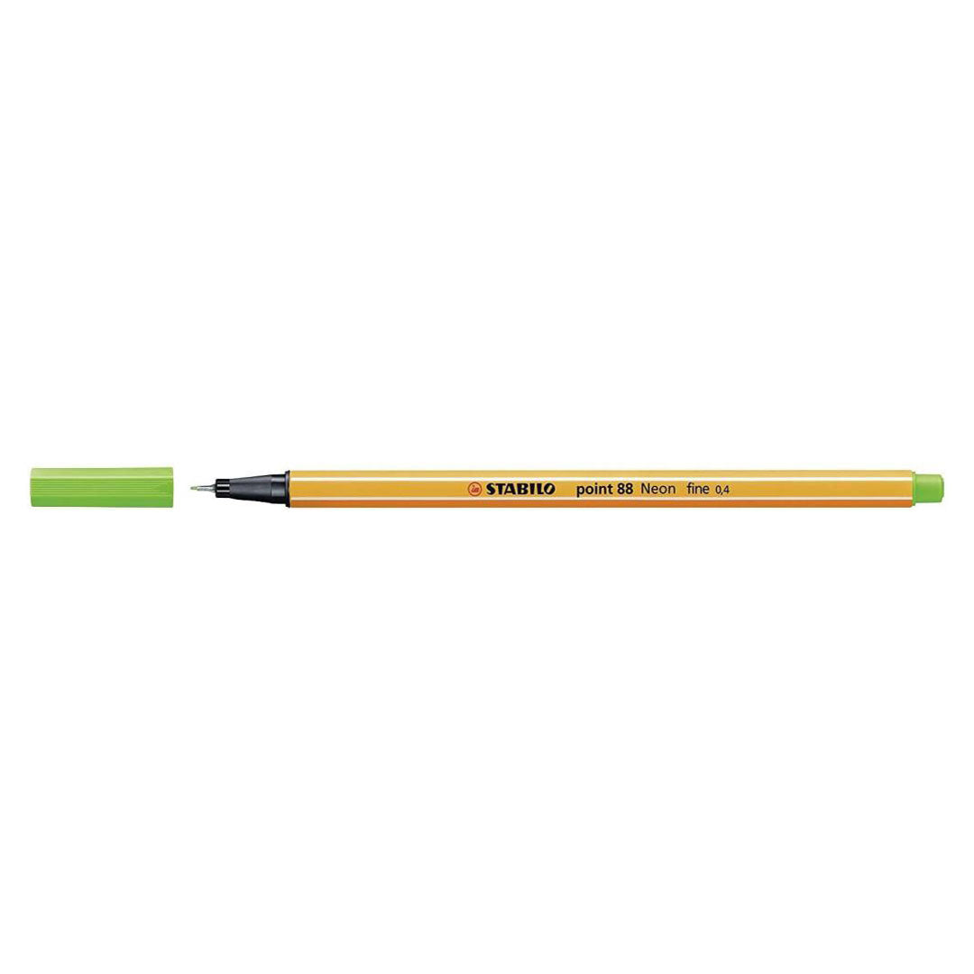 Stabilo | Point 88 | Fineliner | Green | Pack Of 10