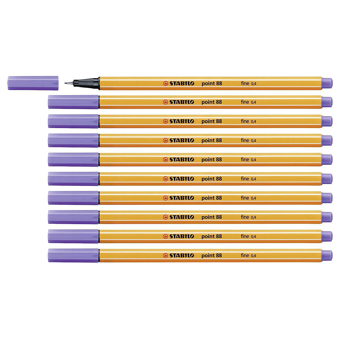 Stabilo | Point 88 | Fineliner | Light Lilac | Pack Of 10