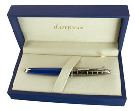 Waterman Carene Contemporary Blue & Gun Metal Fountain Pen