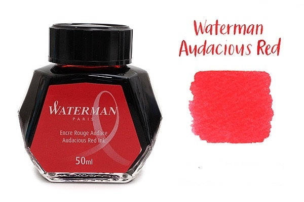Waterman 50ml Ink Bottle - Audacious Red